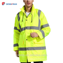 Factory Price Custom High Visibility Refelctive Work Parka Winter Construction Safety Jacket Workwear